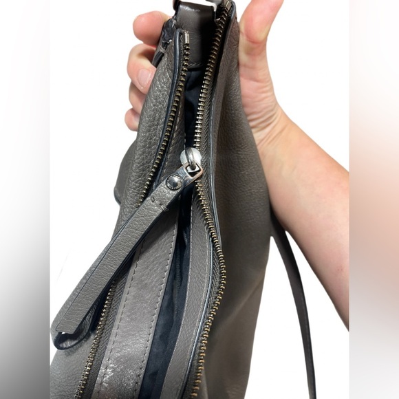 Marc by Marc Jacobs Serpentine Dark Gray Goat Leather Hobo Shoulder Bag - Picture 11 of 16